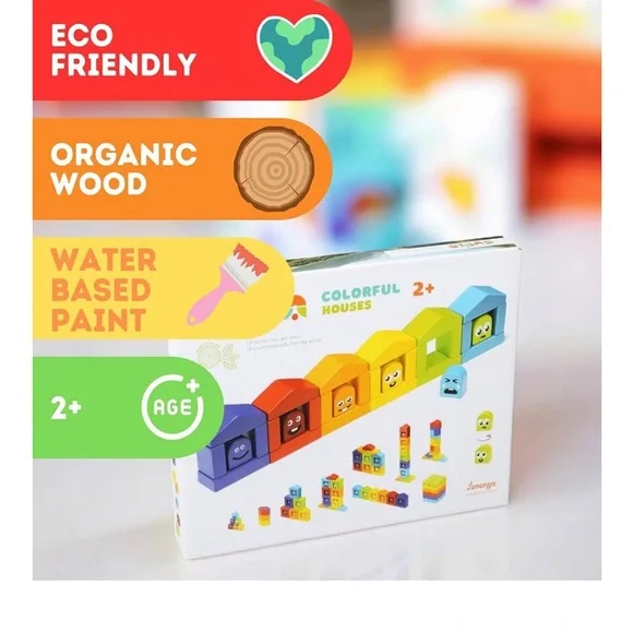 Cubika Montessori colorful Emotion building blocks - Picture 6 of 7